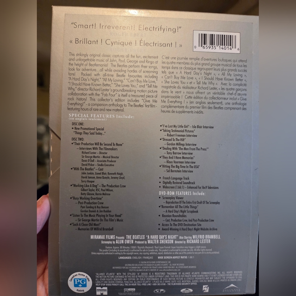 The Beatles A Hard Day's Night Collector's Series DVD - Picture 3 of 8